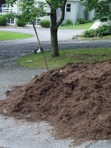 Bulk mulch is a lot cheaper than bagged. Do the math...