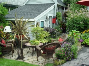 Here's a yard that's used, not just looked at.